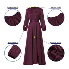 Chic Elegant Puff Sleeve Maxi Dress for Women